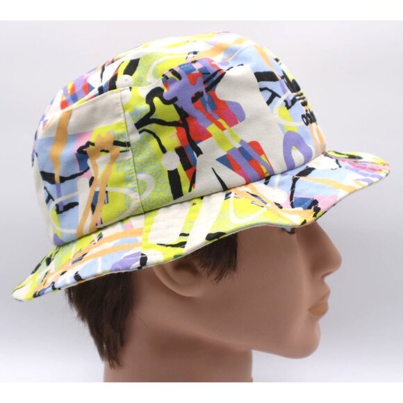 Adidas Love Unites Bucket Hat Multicolor Abstract Bright Print Adult Cotton 20.5 - Picture 3 of 8
